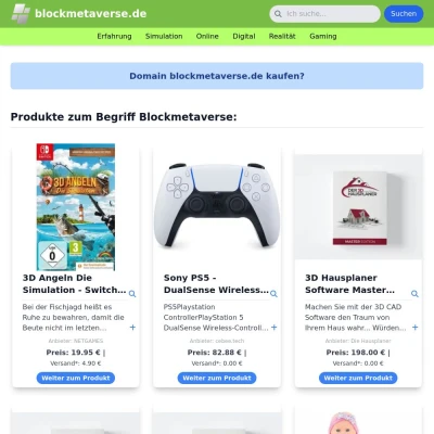 Screenshot blockmetaverse.de