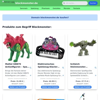 Screenshot blockmonster.de