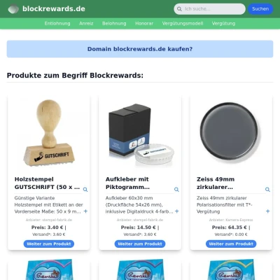 Screenshot blockrewards.de