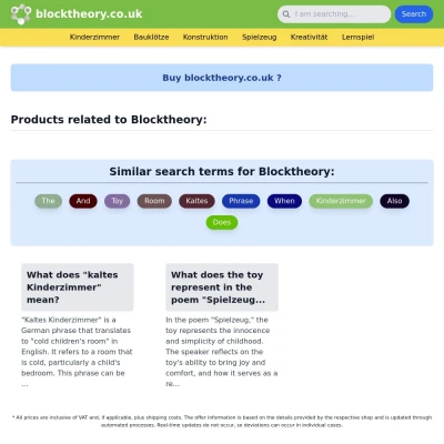 Screenshot blocktheory.co.uk