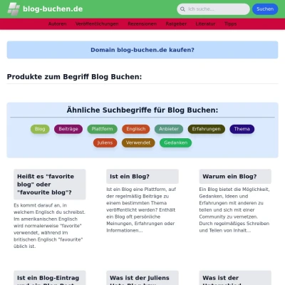 Screenshot blog-buchen.de