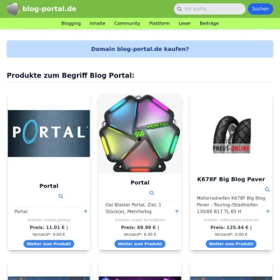 Screenshot blog-portal.de