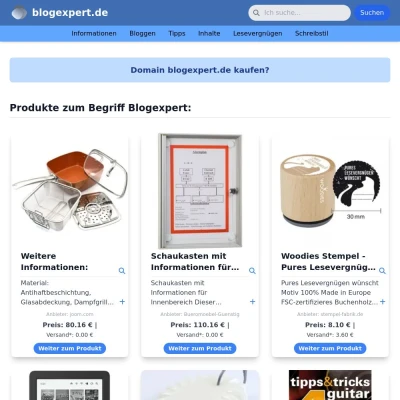 Screenshot blogexpert.de