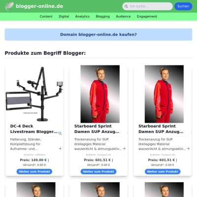 Screenshot blogger-online.de