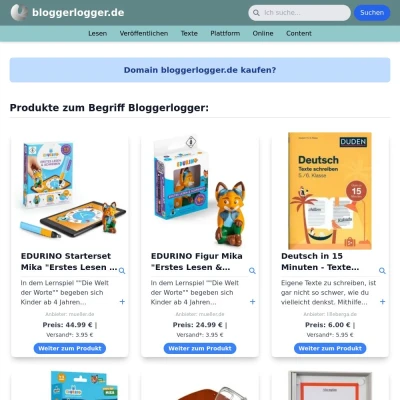 Screenshot bloggerlogger.de