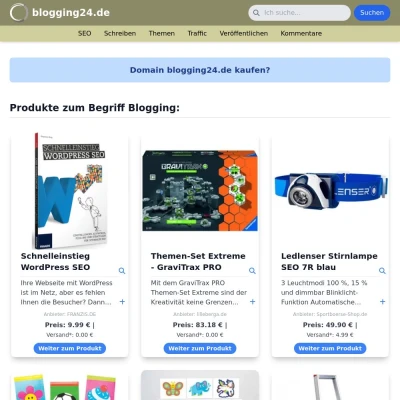 Screenshot blogging24.de