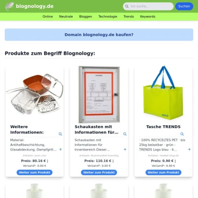 Screenshot blognology.de