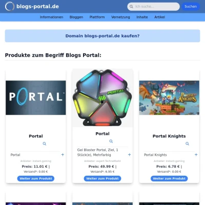 Screenshot blogs-portal.de