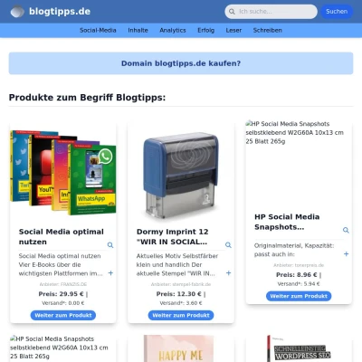 Screenshot blogtipps.de
