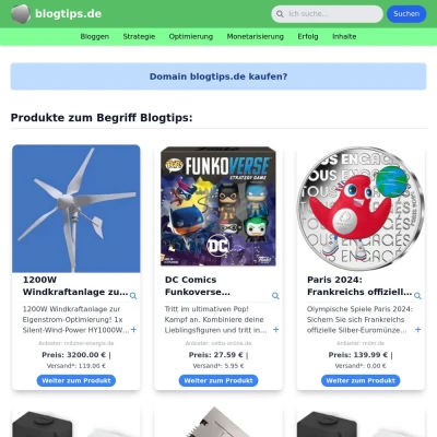 Screenshot blogtips.de
