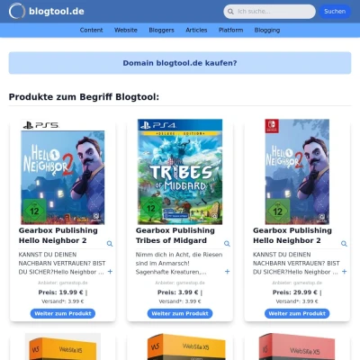 Screenshot blogtool.de