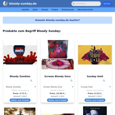 Screenshot bloody-sunday.de