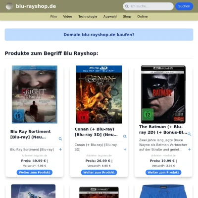 Screenshot blu-rayshop.de