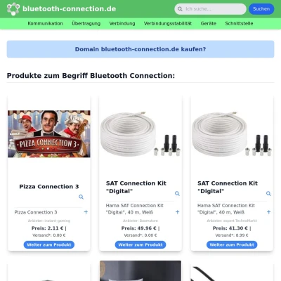 Screenshot bluetooth-connection.de