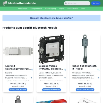 Screenshot bluetooth-modul.de