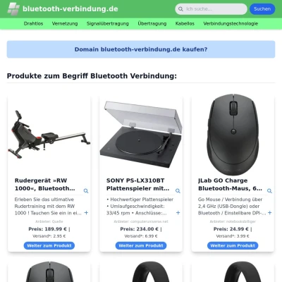 Screenshot bluetooth-verbindung.de