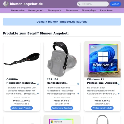 Screenshot blumen-angebot.de