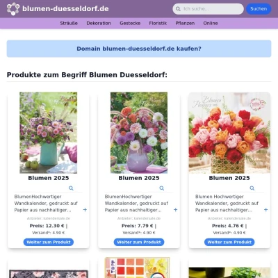 Screenshot blumen-duesseldorf.de