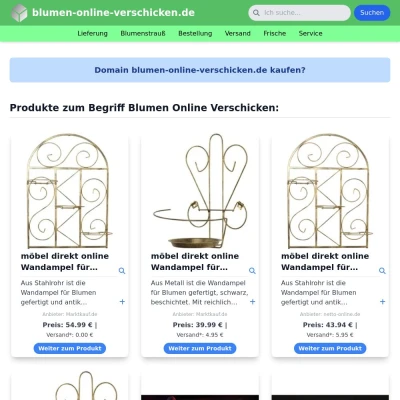 Screenshot blumen-online-verschicken.de