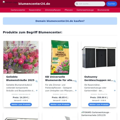 Screenshot blumencenter24.de