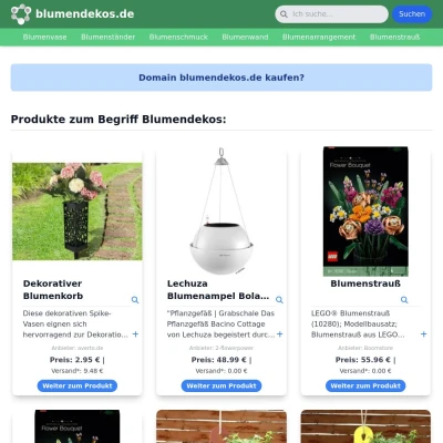 Screenshot blumendekos.de