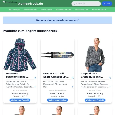 Screenshot blumendruck.de