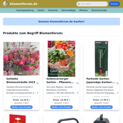 Screenshot blumenforum.de