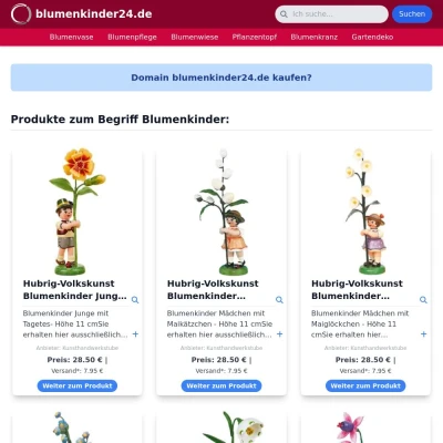 Screenshot blumenkinder24.de