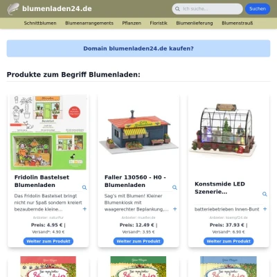 Screenshot blumenladen24.de