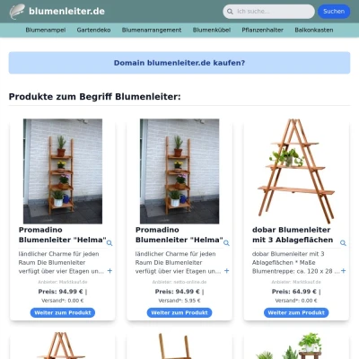 Screenshot blumenleiter.de