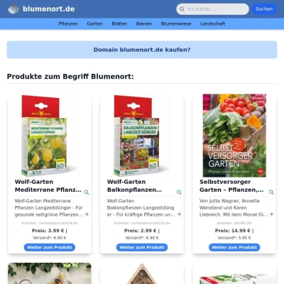 Screenshot blumenort.de