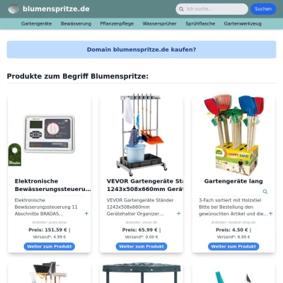 Screenshot blumenspritze.de