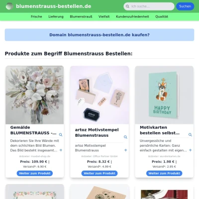 Screenshot blumenstrauss-bestellen.de