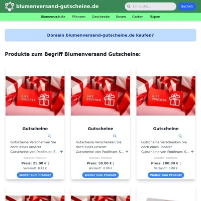 Screenshot blumenversand-gutscheine.de