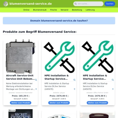 Screenshot blumenversand-service.de