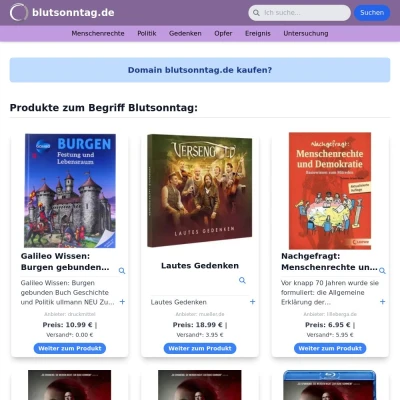 Screenshot blutsonntag.de