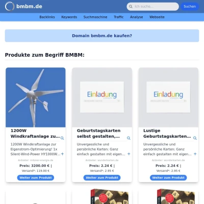 Screenshot bmbm.de