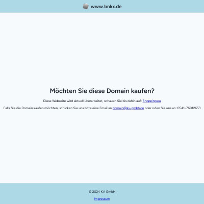 Screenshot bnkx.de