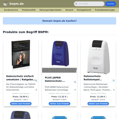 Screenshot bnpm.de