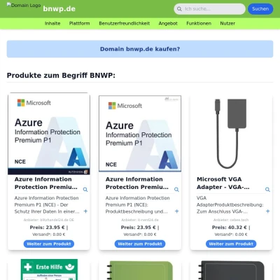 Screenshot bnwp.de