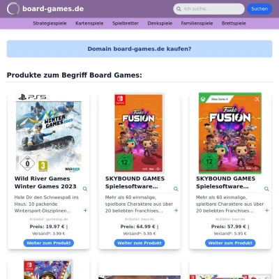 Screenshot board-games.de