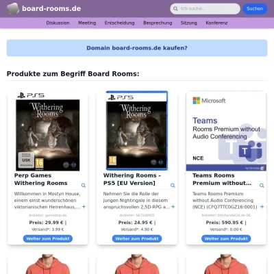Screenshot board-rooms.de