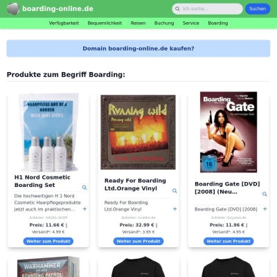 Screenshot boarding-online.de