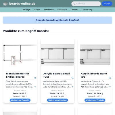 Screenshot boards-online.de