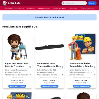 Screenshot bob24.de