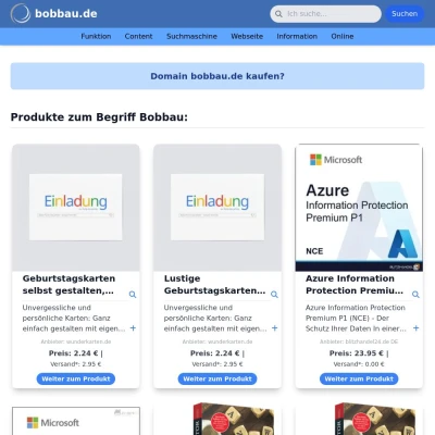 Screenshot bobbau.de