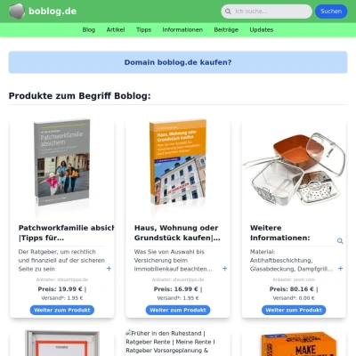 Screenshot boblog.de