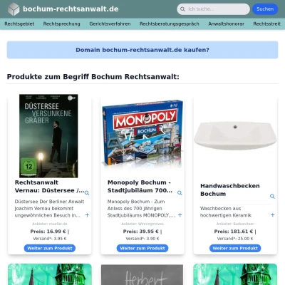 Screenshot bochum-rechtsanwalt.de