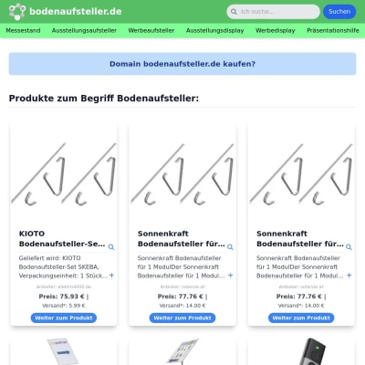 Screenshot bodenaufsteller.de