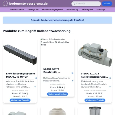 Screenshot bodenentwaesserung.de